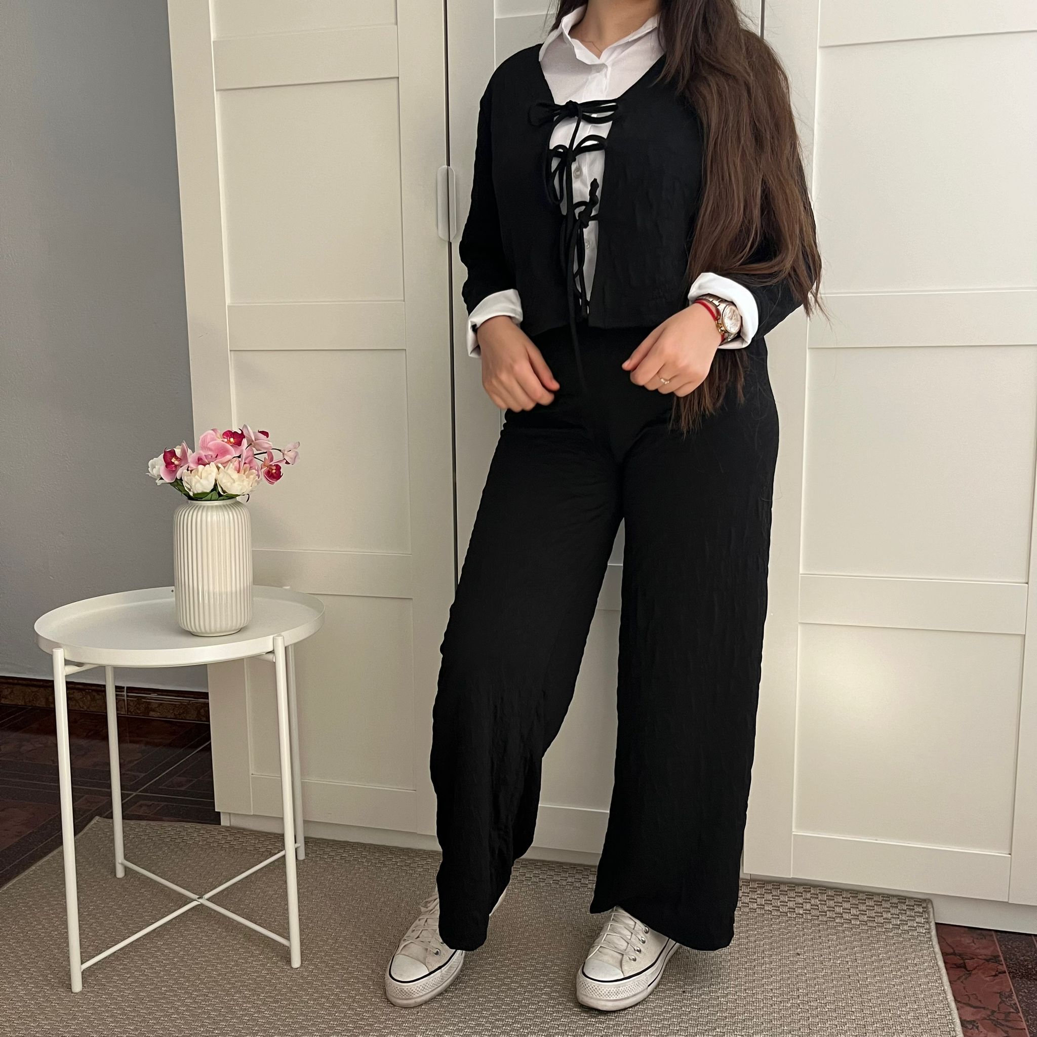 Conjunto clara negro